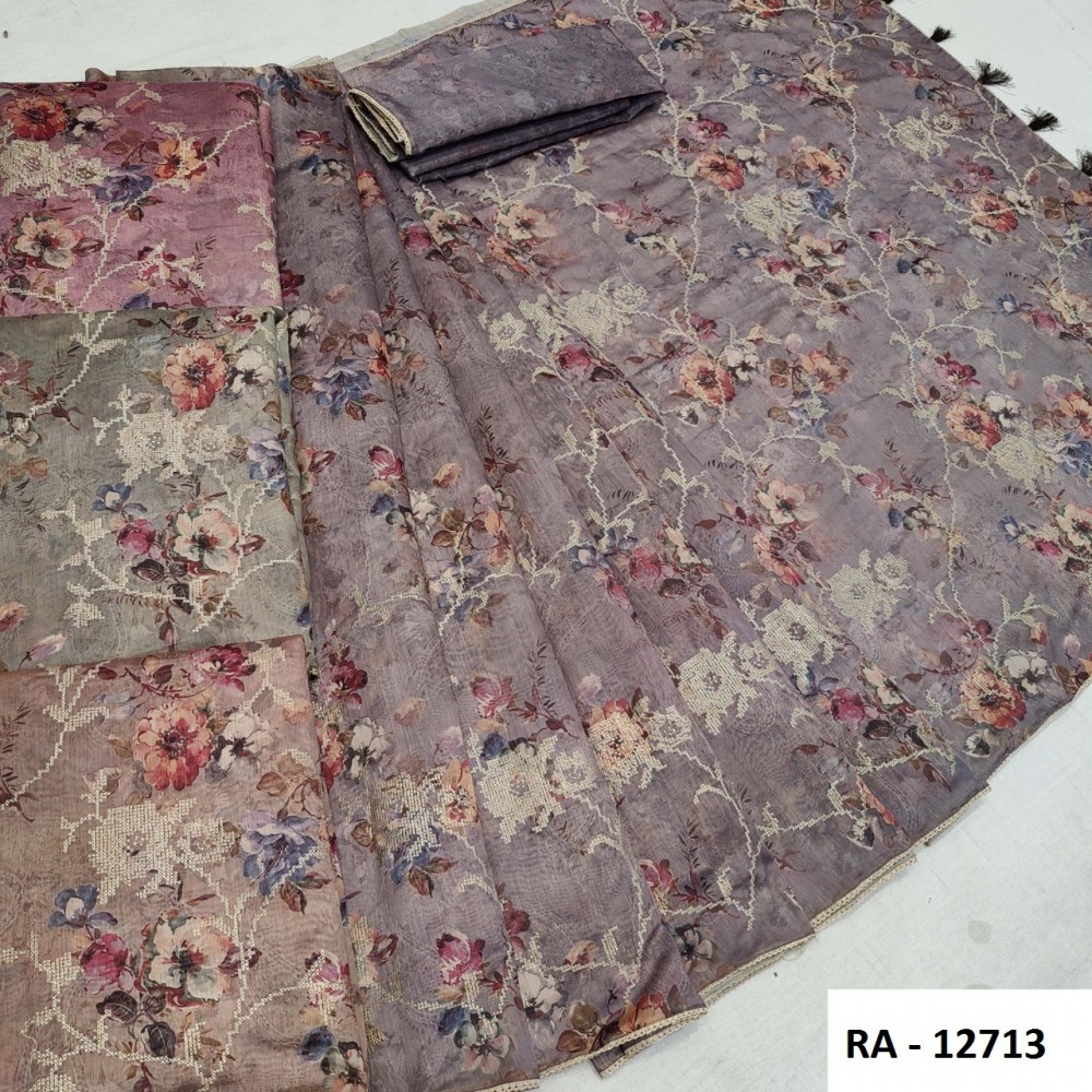     Fancy cotton sari 