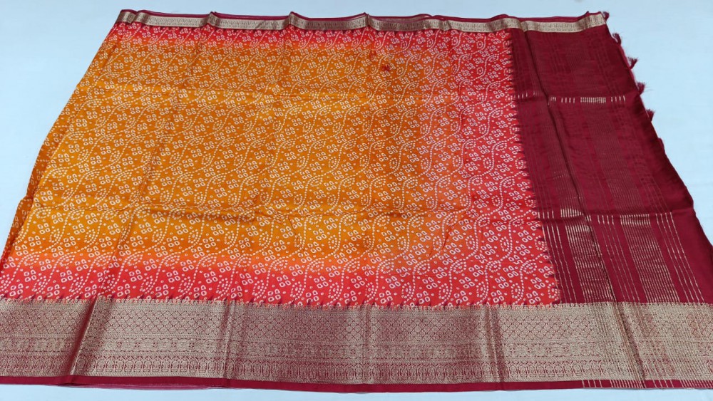 Printed sari