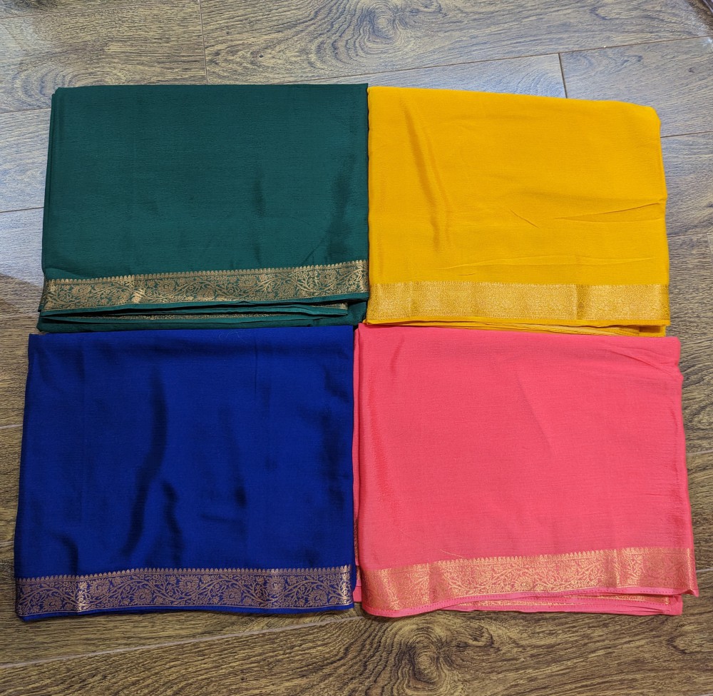   Gorgette sari