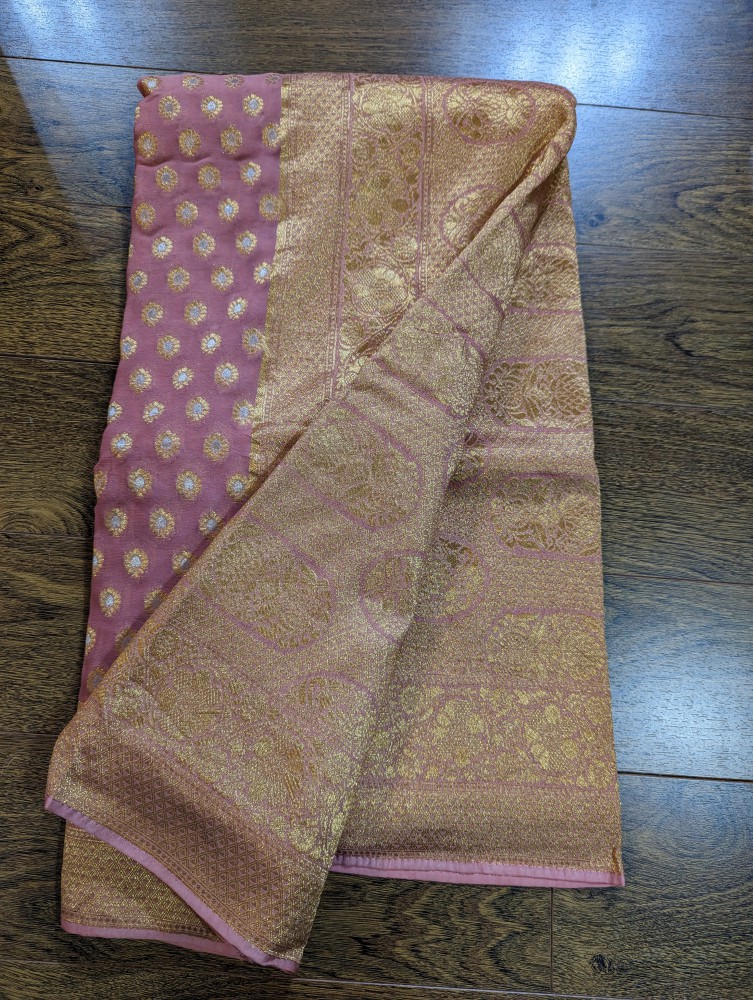 Khaddi Gorgette sari