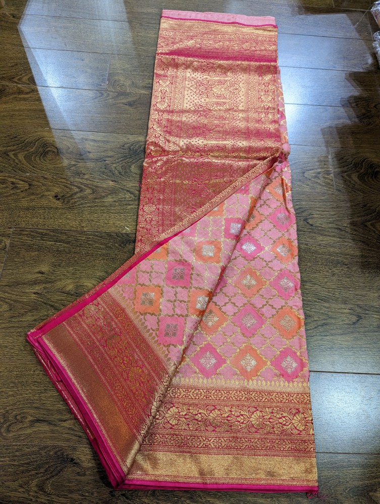 Khaddi Gorgette sari