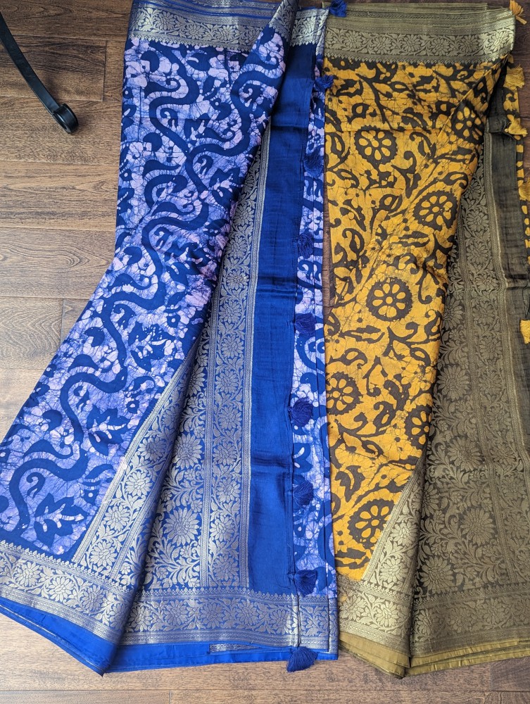  Fancy tussar silk sari