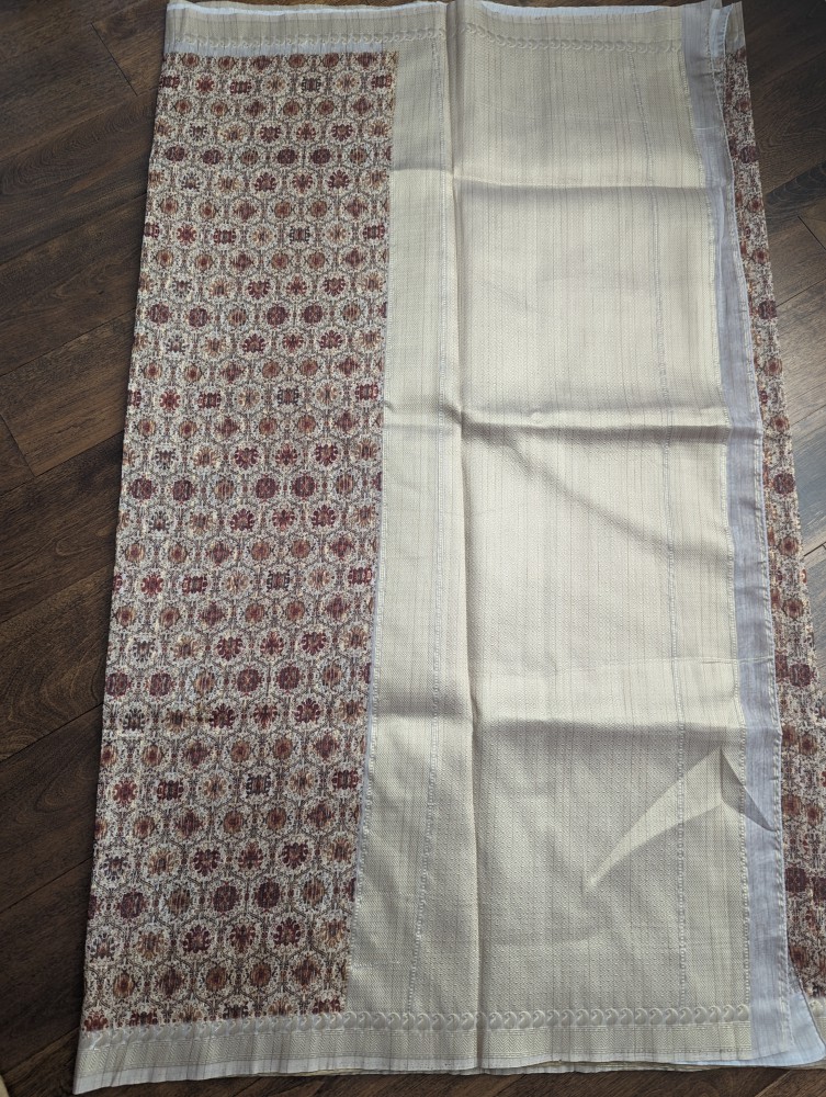 Fancy tussar silk sari 