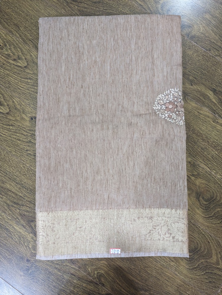 Linen cotton sari 